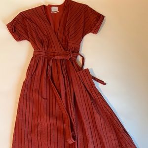 Urban Outfitters Gabrielle Linen Wrap dress